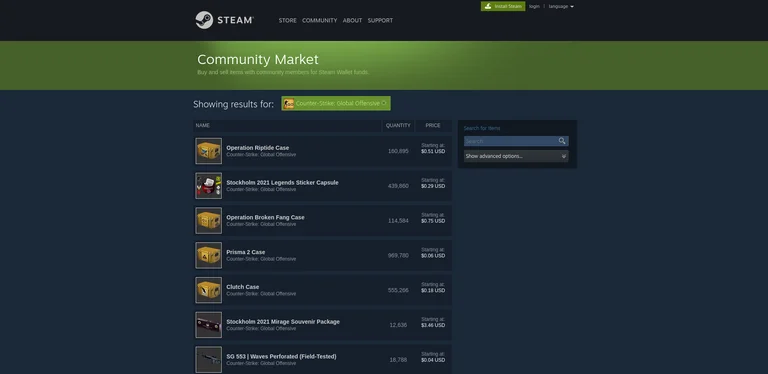 Steam Community Market