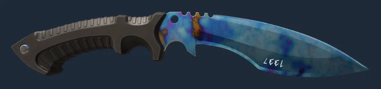 Kukri Knife Blue Gem