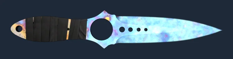Skeleton Knife Blue Gem