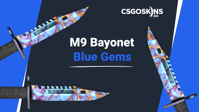 M9 Bayonet Case Hardened: Blue Gem Seed Patterns