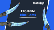 Flip Knife Case Hardened: Blue Gem Seed Patterns
