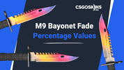 M9 Bayonet Fade: Percentage Values & Seed Patterns