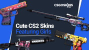 Cute CS2 Skins Featuring Girls