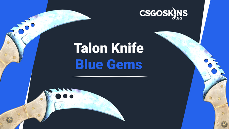 Talon Knife Case Hardened: Blue Gem Seed Patterns