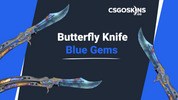 Butterfly Knife Case Hardened: Blue Gem Seed Patterns