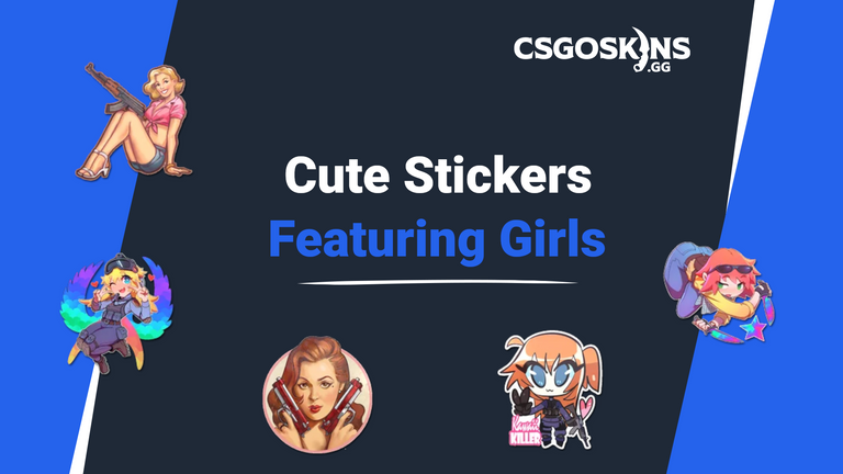 Cute CS2 Stickers Featuring Girls