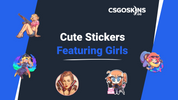 Cute CS2 Stickers Featuring Girls
