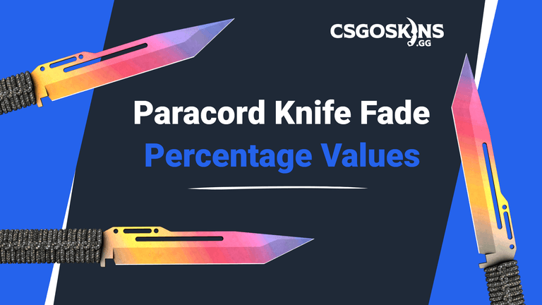 Paracord Knife Fade: Percentage Values & Seed Patterns