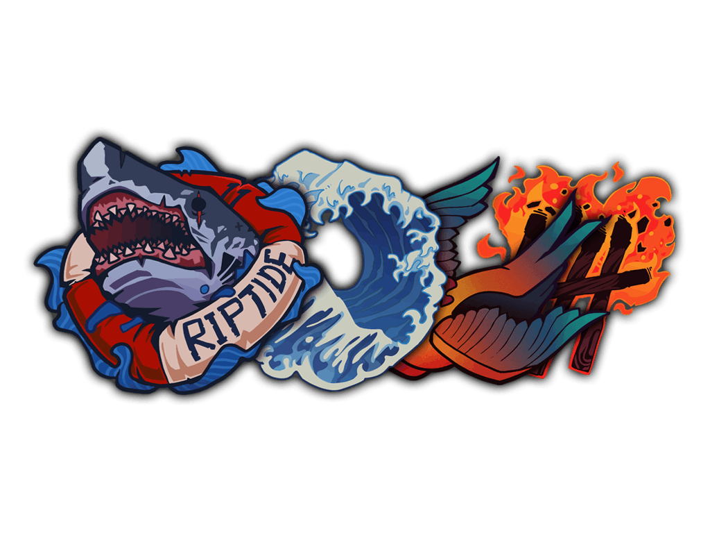 Operation Riptide Stickers