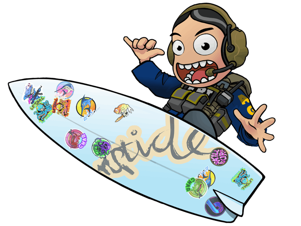 Riptide Surf Shop Stickers