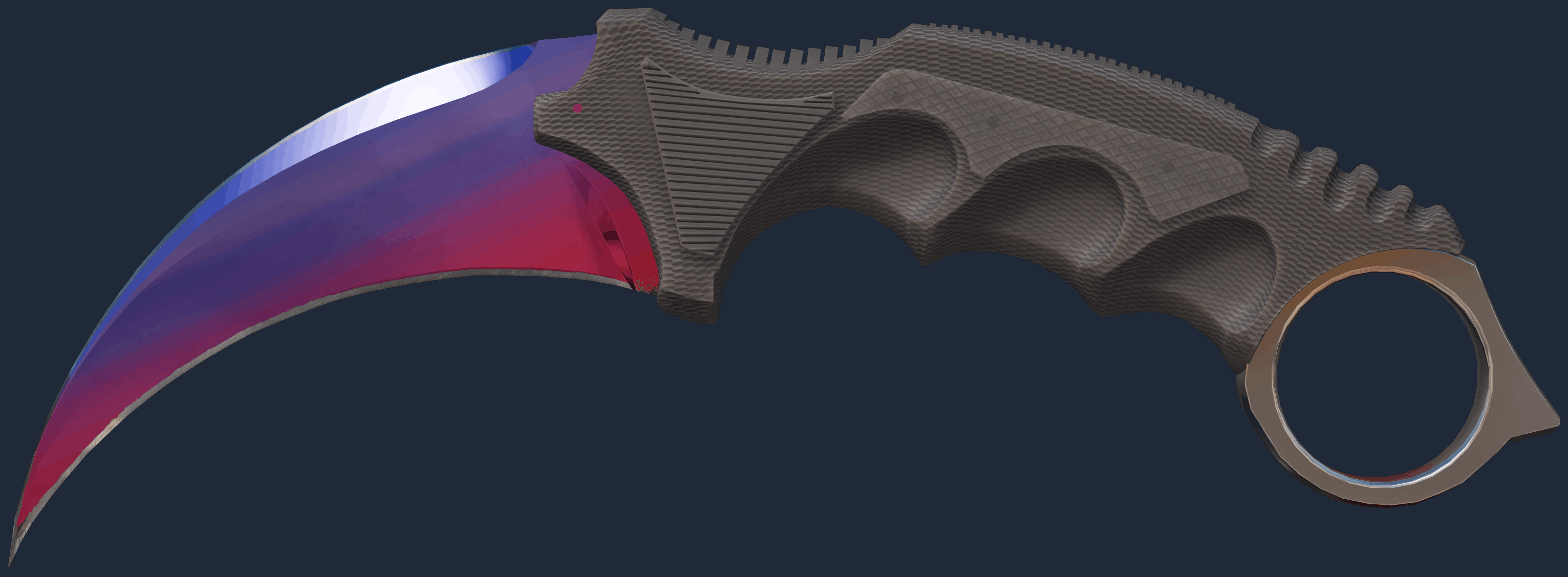 Karambit fade skin at 80.0%