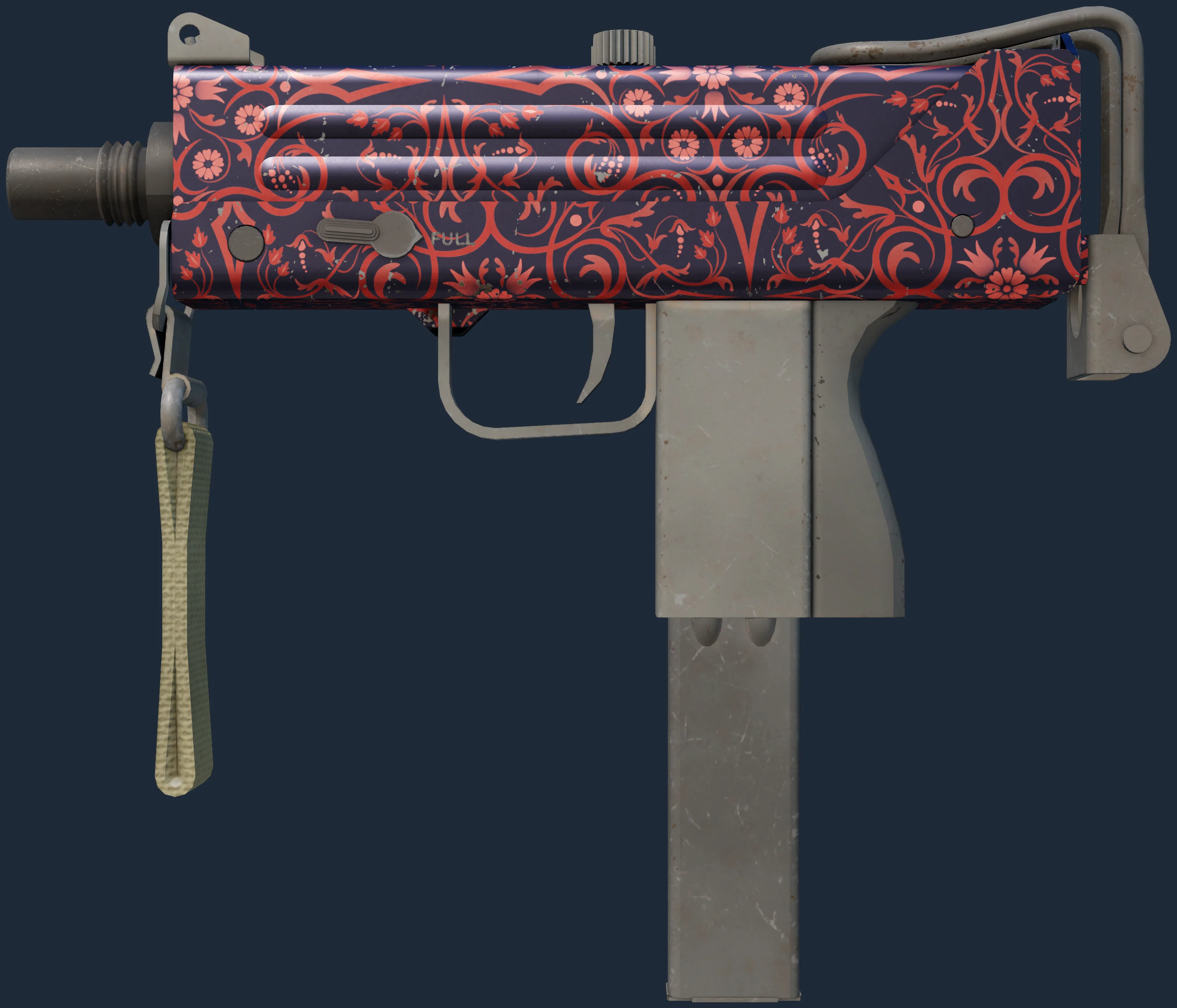 MAC-10 | Red Filigree Image