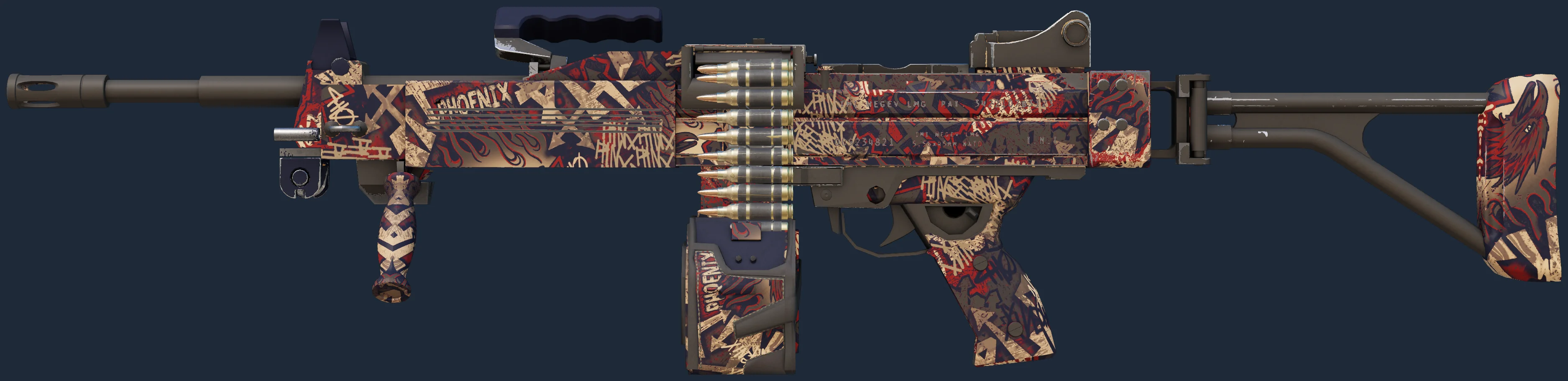 Negev | Phoenix Stencil Image