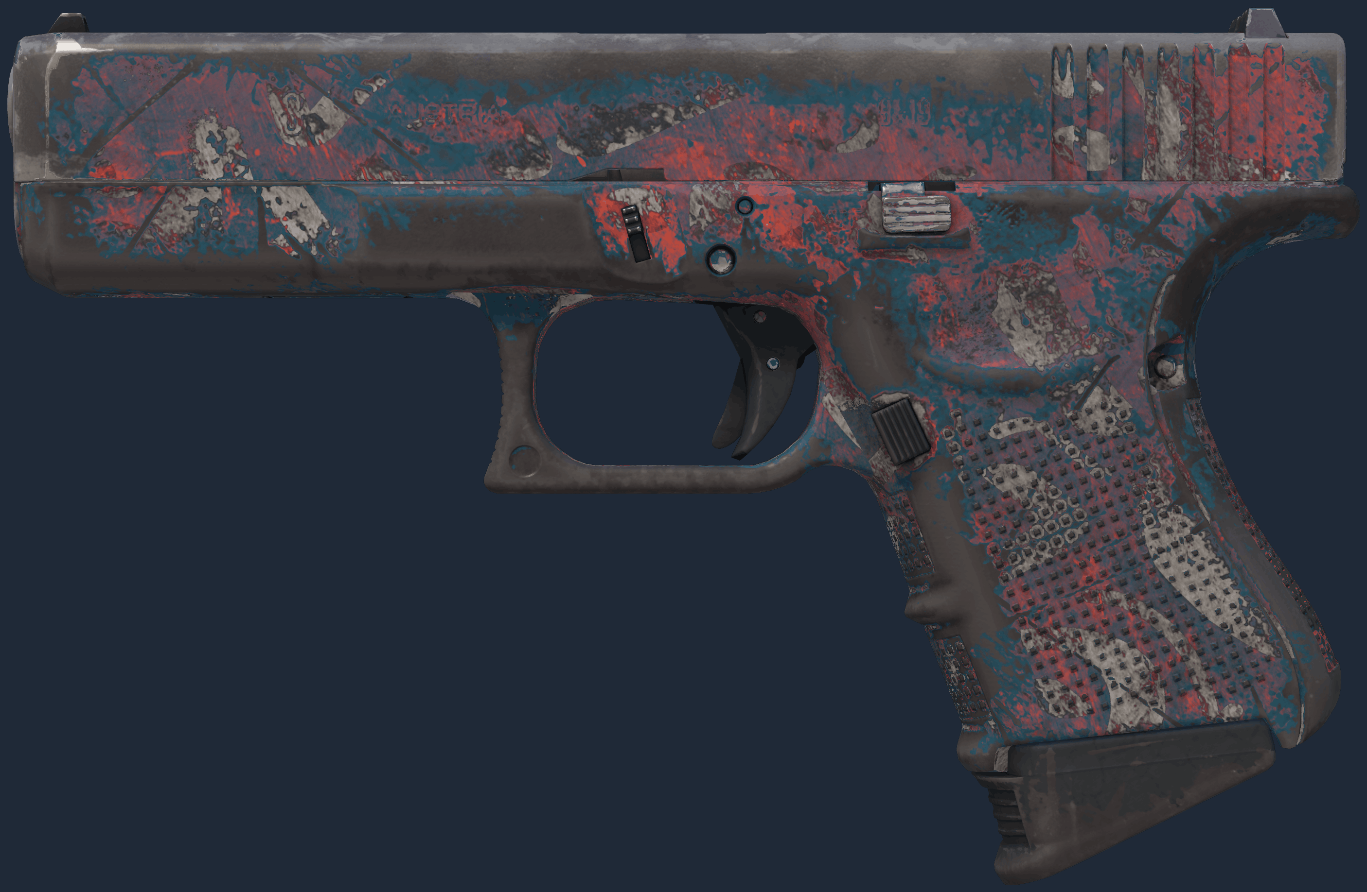 Glock-18 | Teal Graf Image