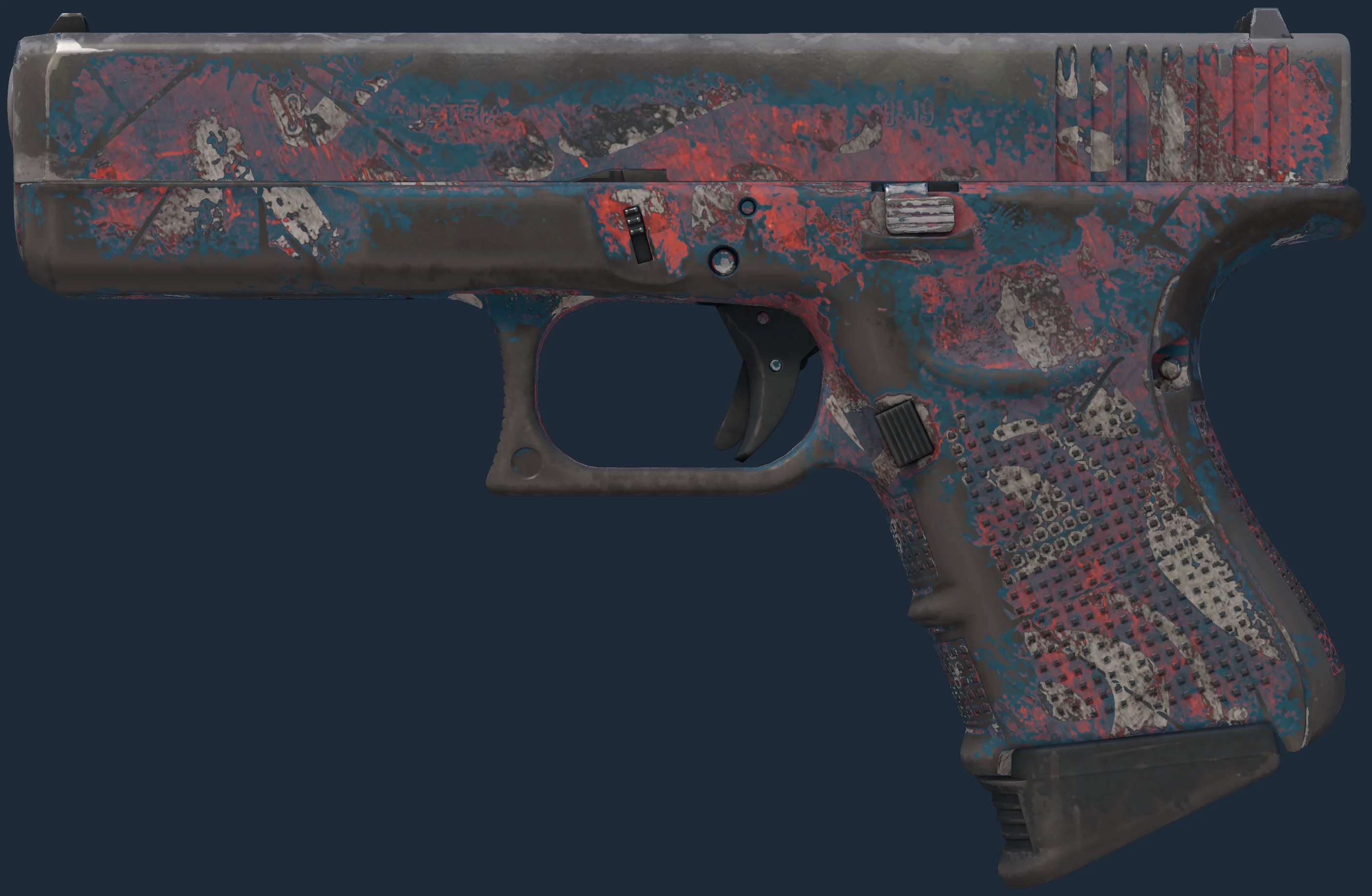 Glock-18 | Teal Graf Image