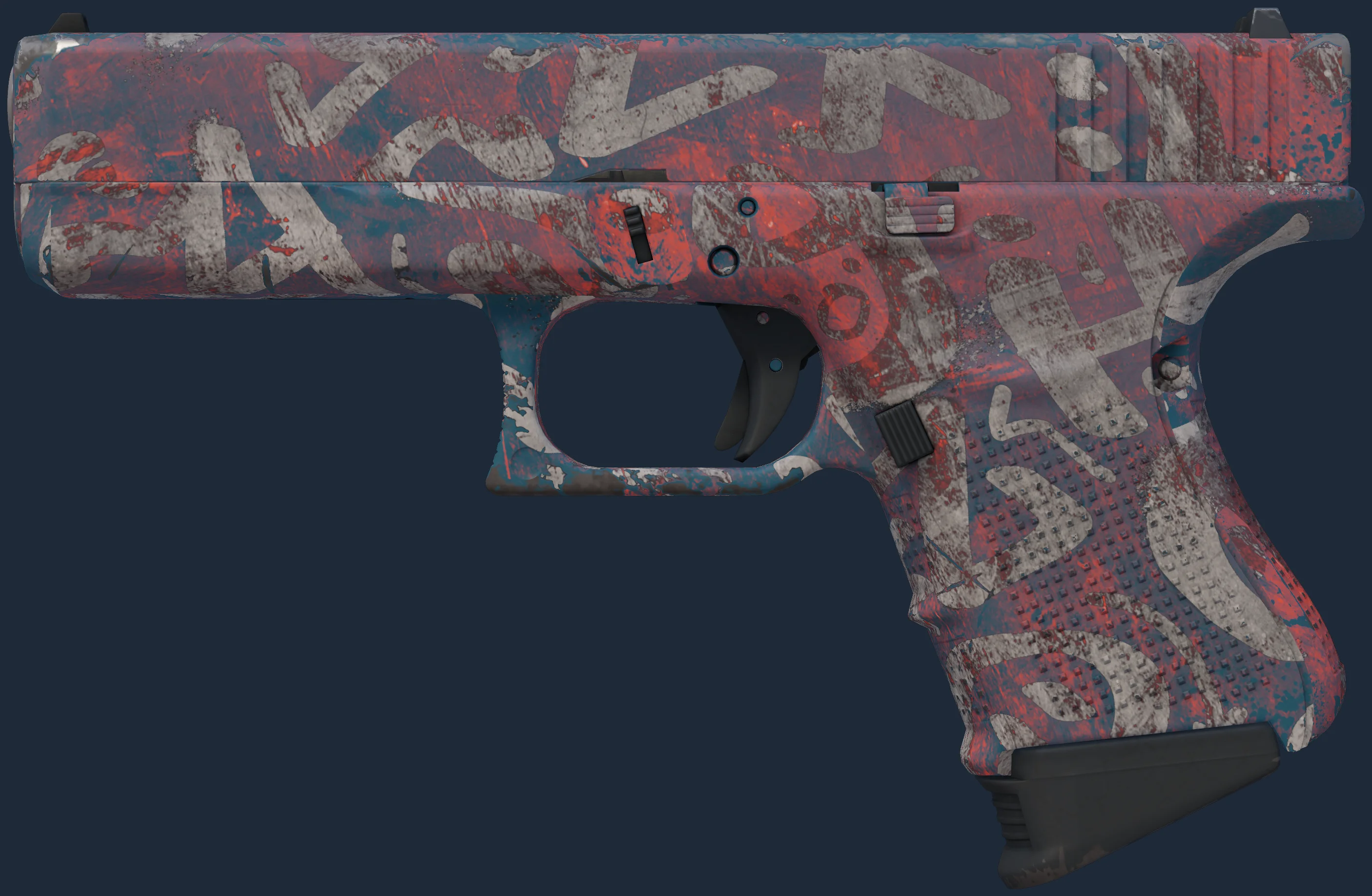 Glock-18 | Teal Graf Image