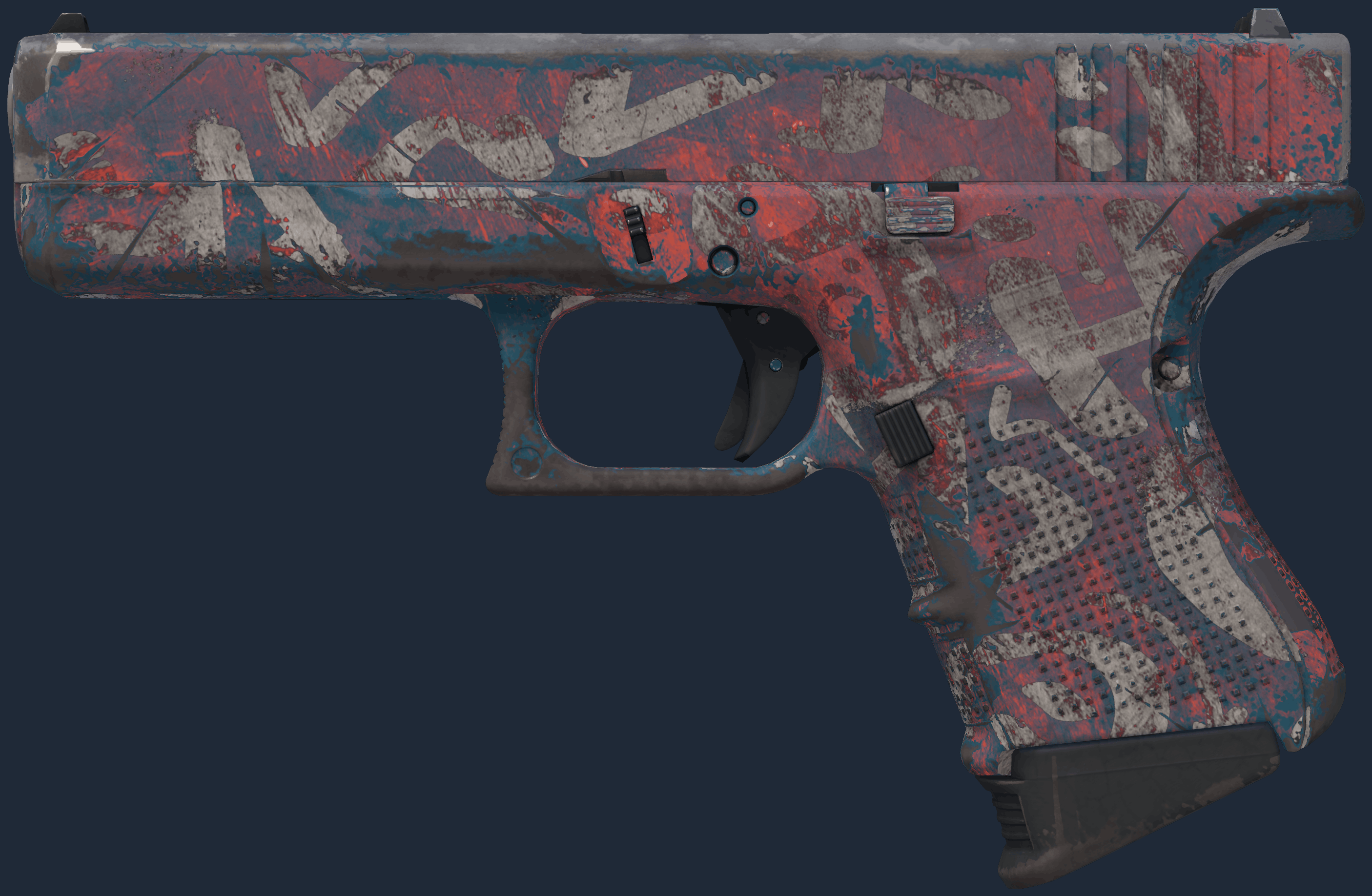 Glock-18 | Teal Graf Image