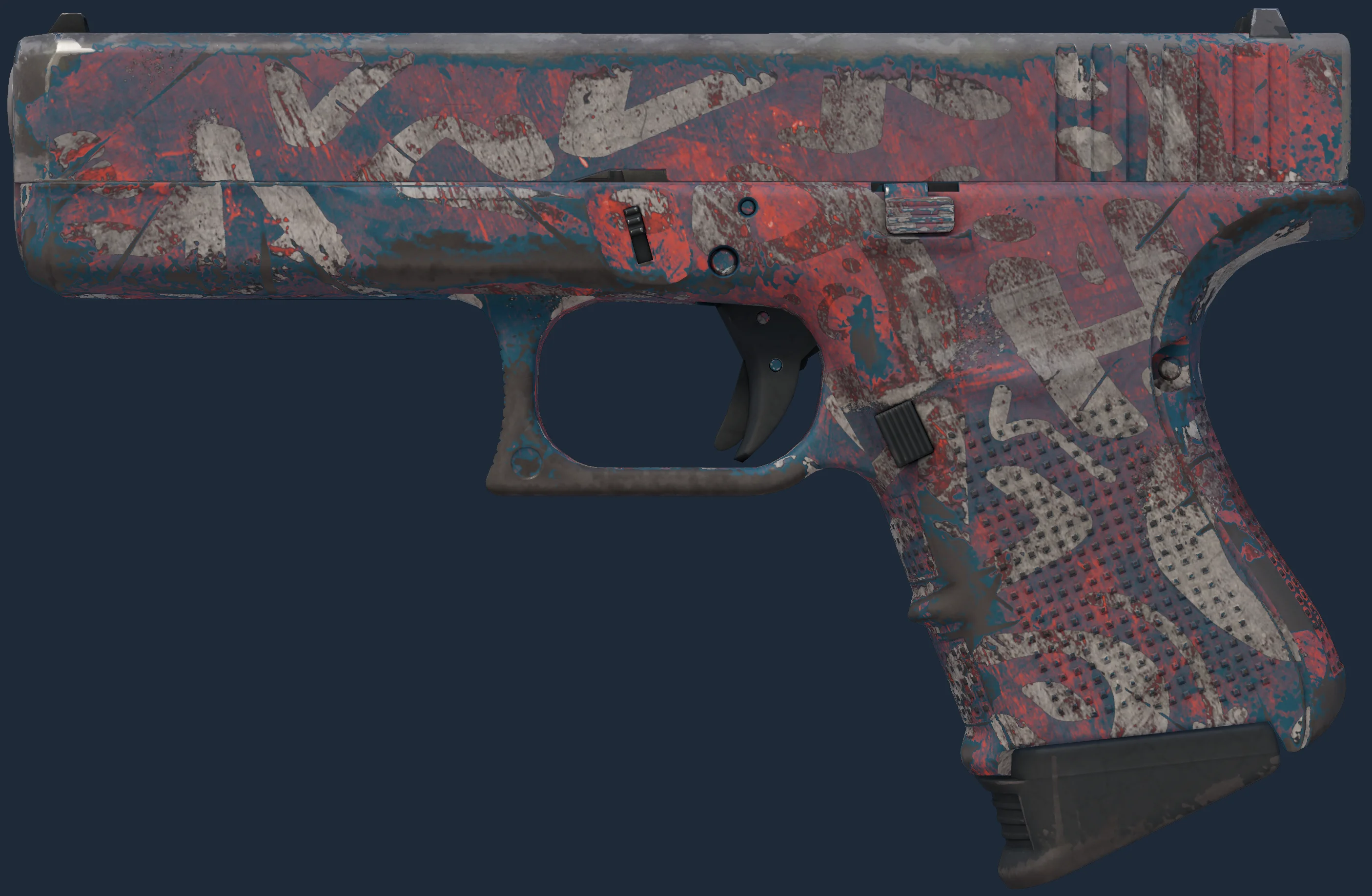 Glock-18 | Teal Graf Image
