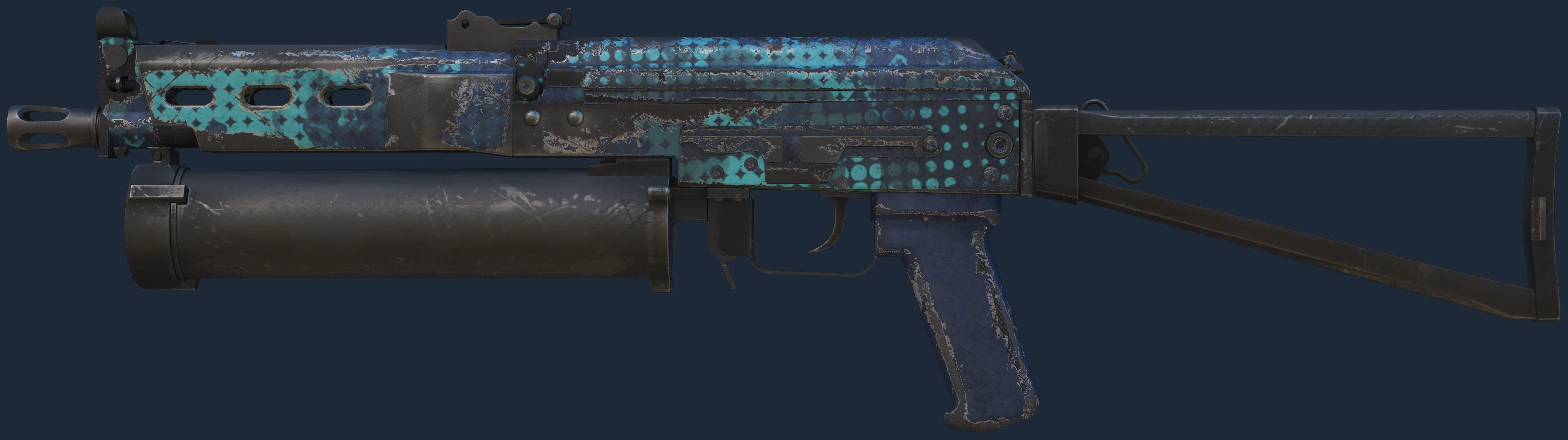 PP-Bizon | Cobalt Halftone Image