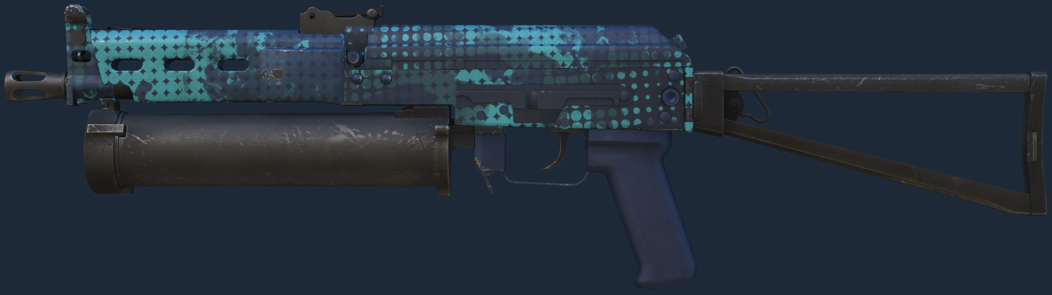 PP-Bizon | Cobalt Halftone Image