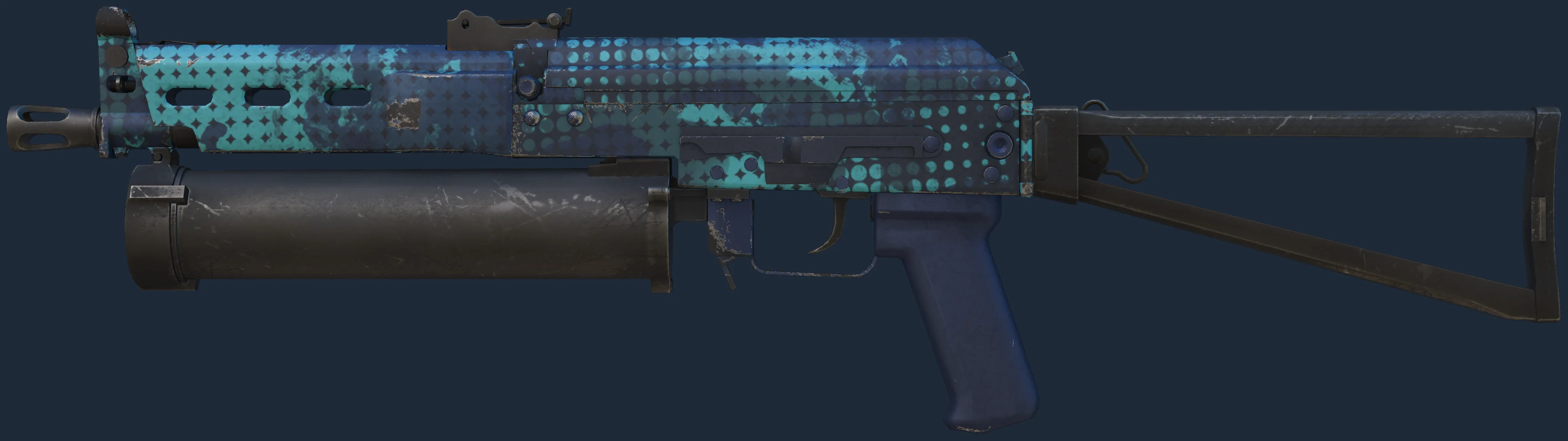 PP-Bizon | Cobalt Halftone Image