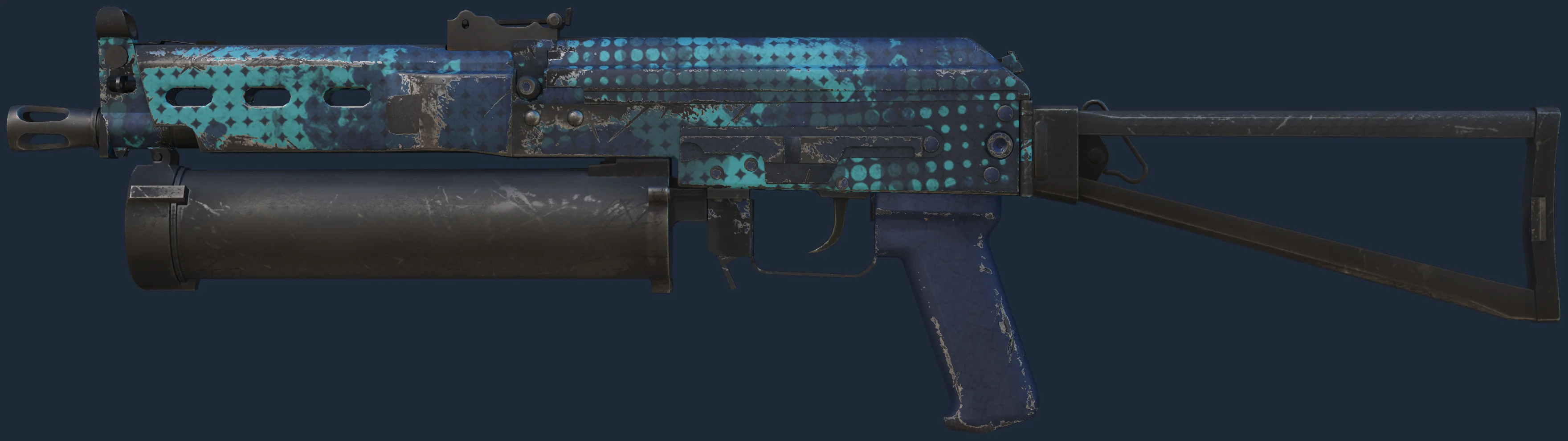 PP-Bizon | Cobalt Halftone Image