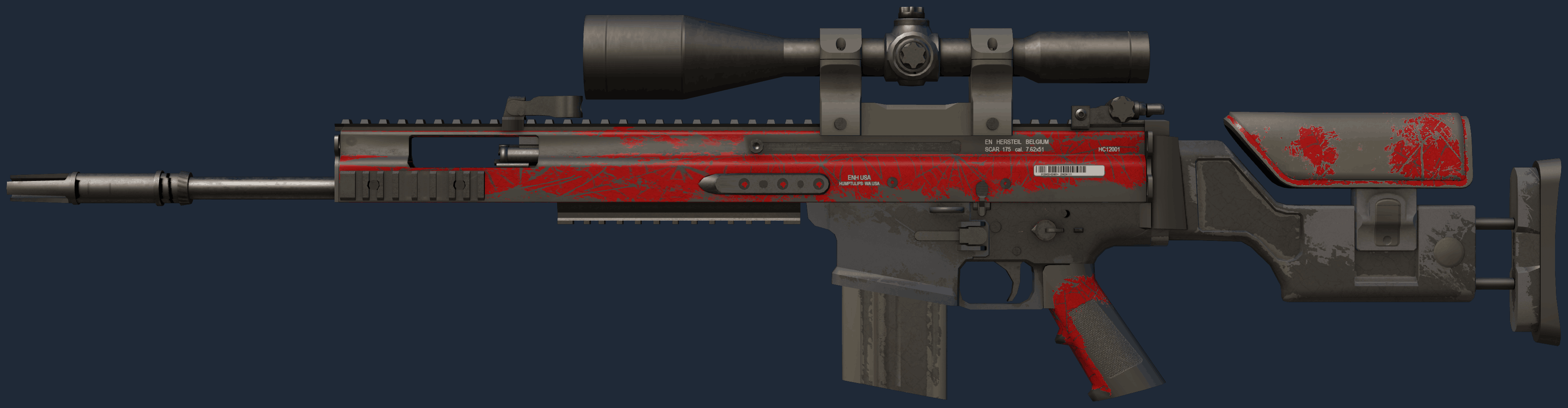 SCAR-20 | Crimson Web Screenshot
