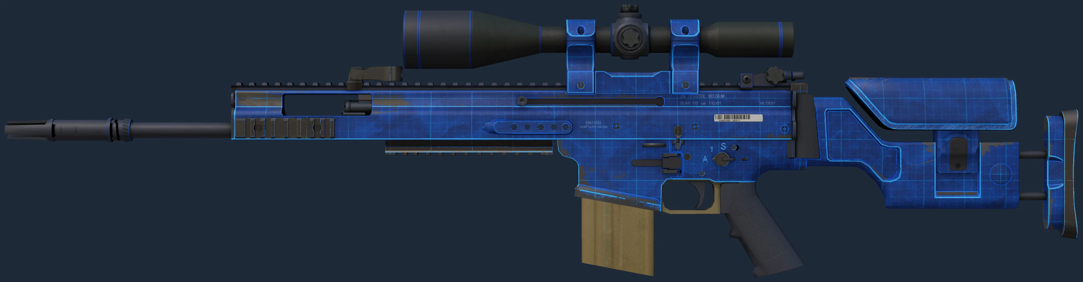SCAR-20 | Blueprint Image