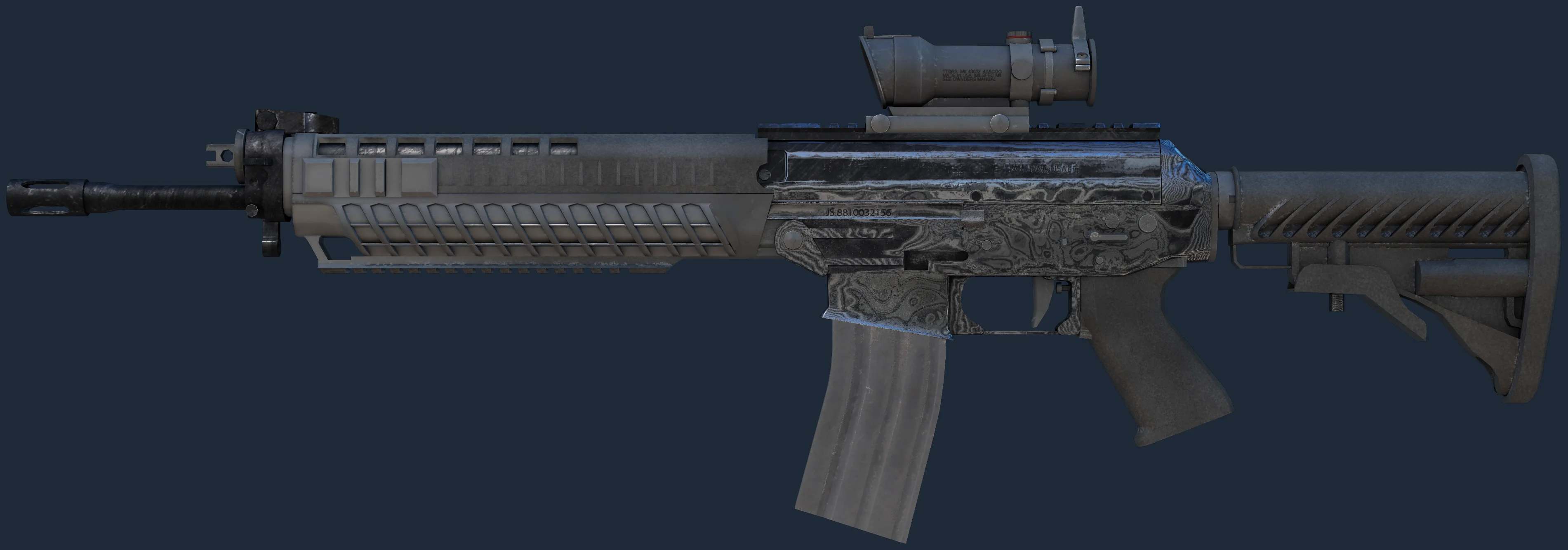 SG 553 | Damascus Steel Image