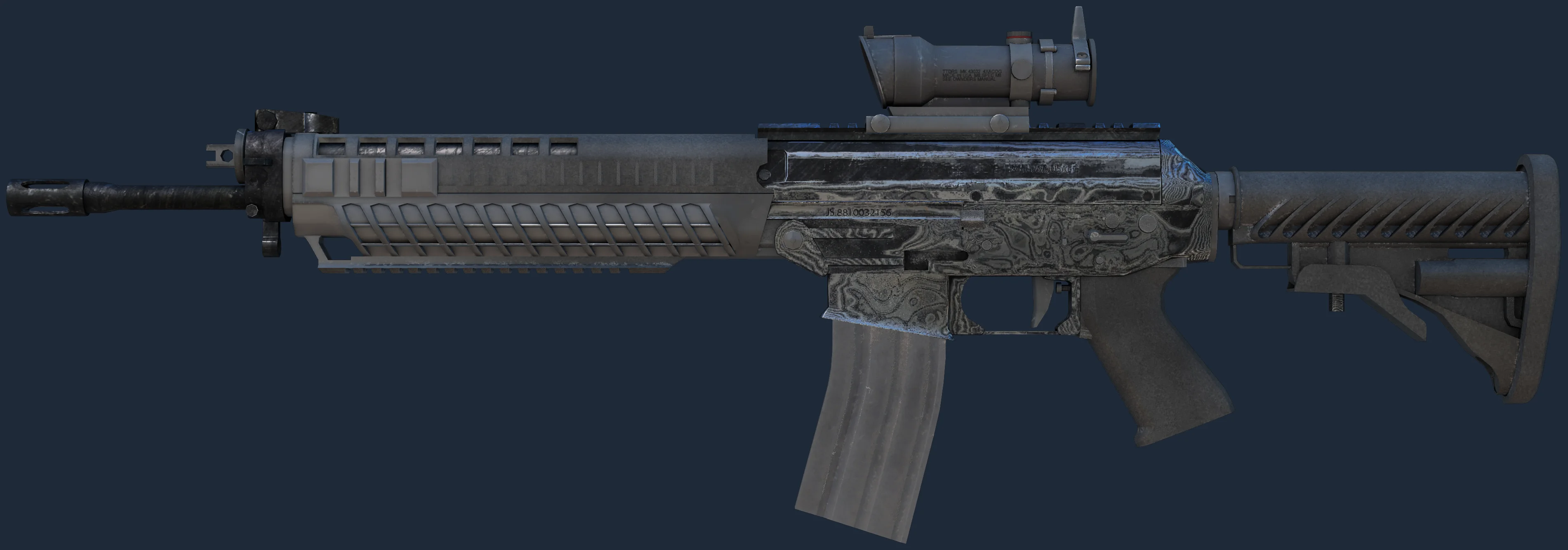 SG 553 | Damascus Steel Image