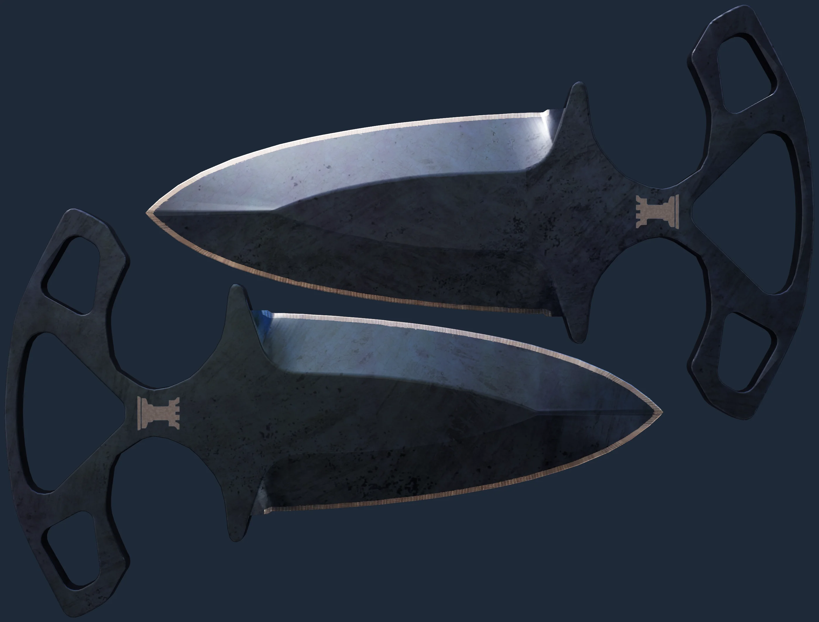 ★ Shadow Daggers | Blue Steel Image
