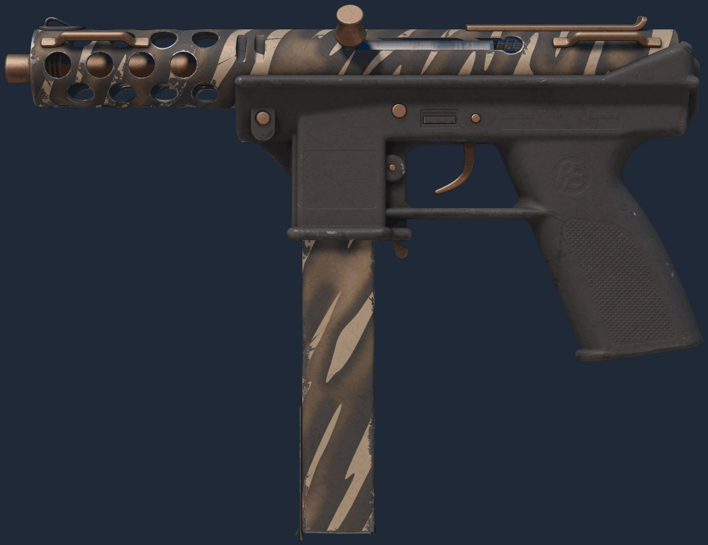 Tec-9 | Tiger Stencil Image