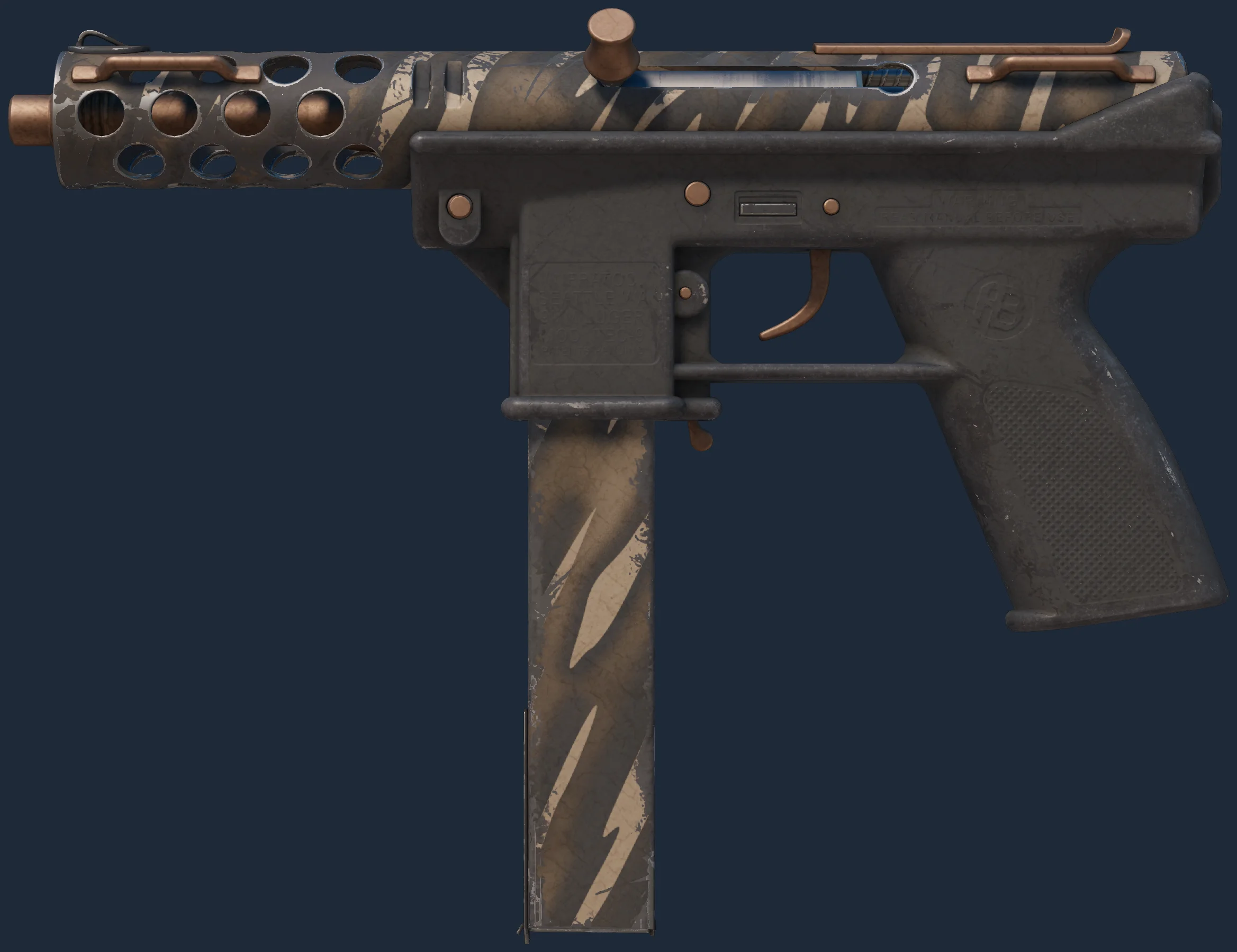 Tec-9 | Tiger Stencil Image