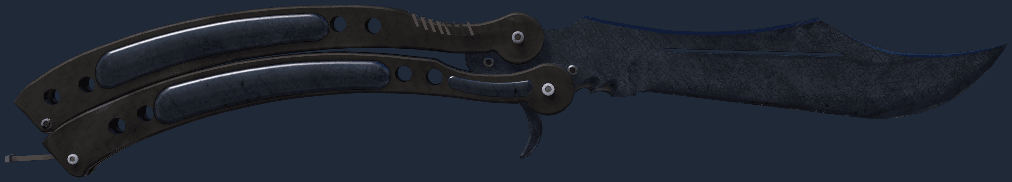 ★ Butterfly Knife | Blue Steel Image