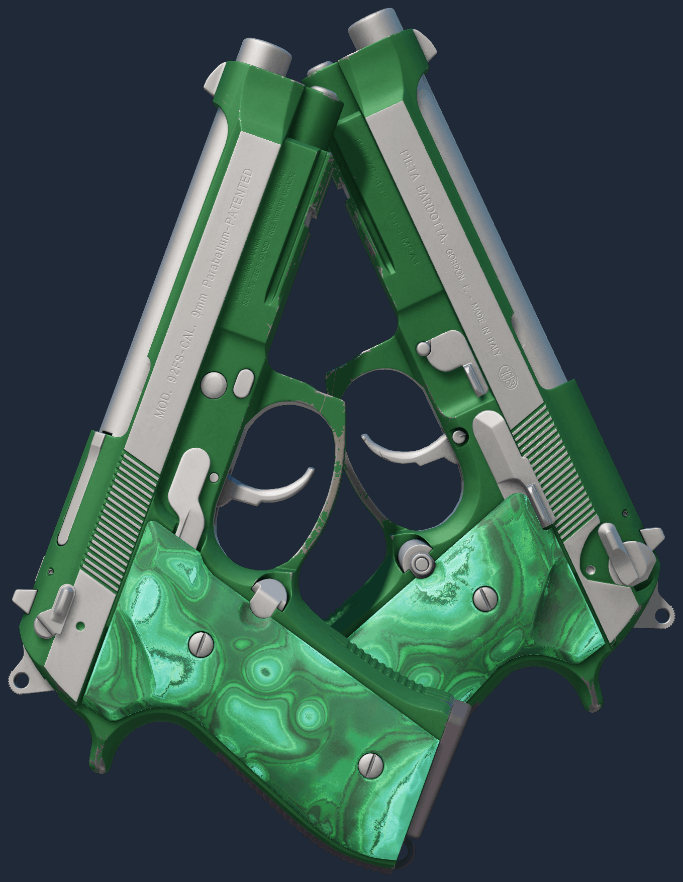 Dual Berettas | Polished Malachite Image