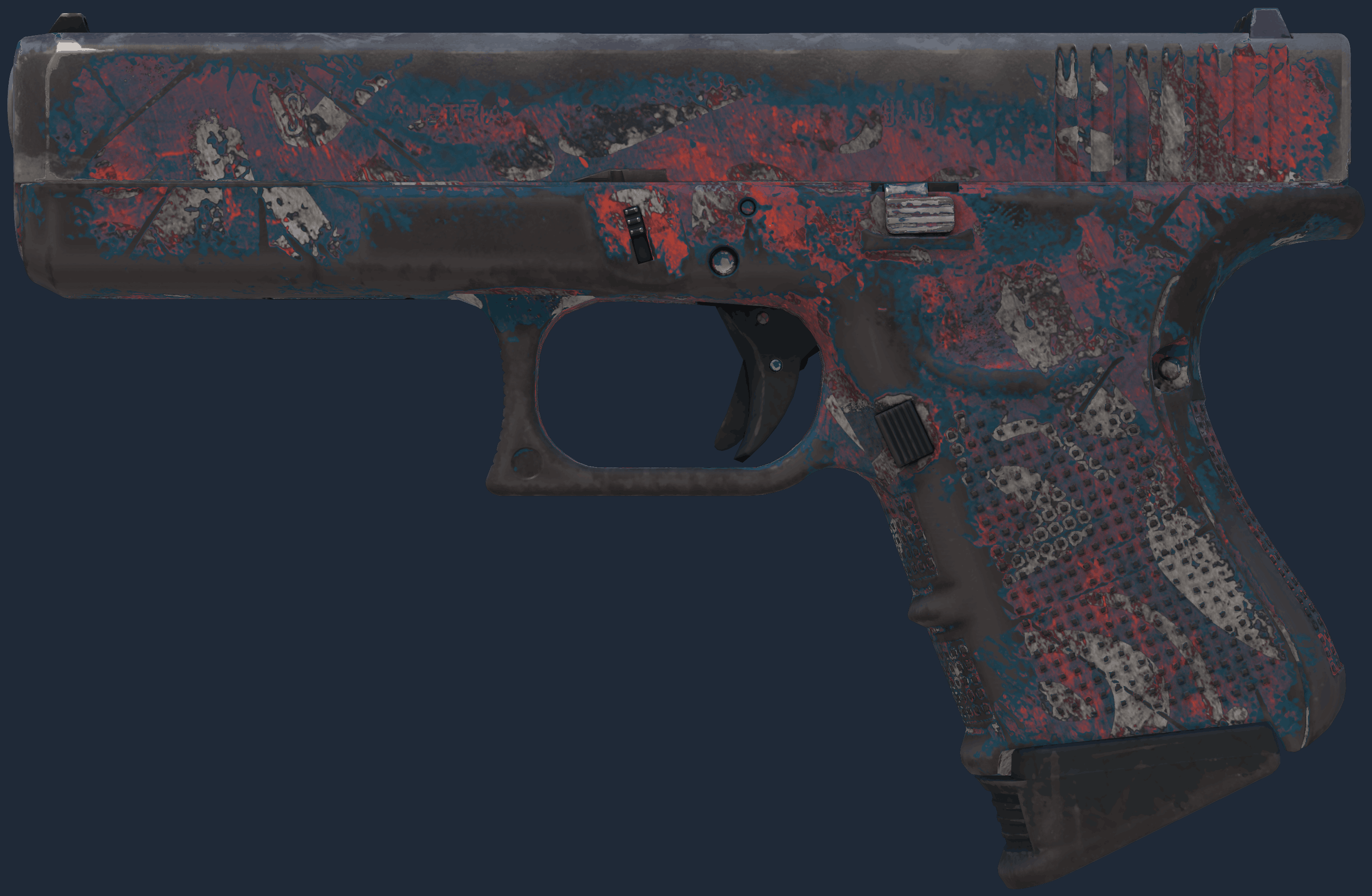 Glock-18 | Teal Graf Image