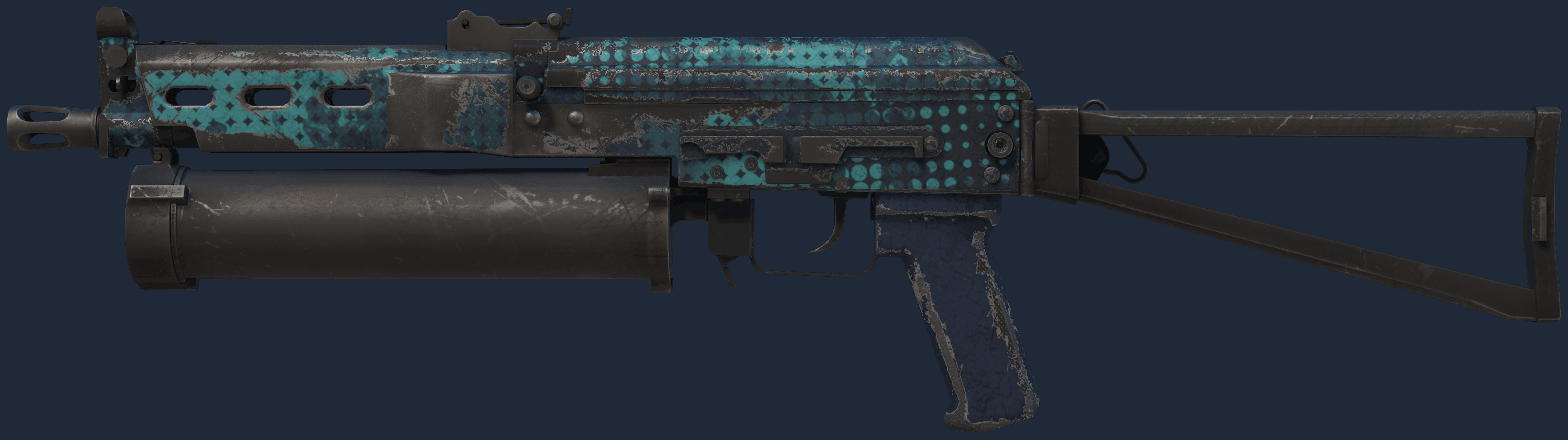 PP-Bizon | Cobalt Halftone Image