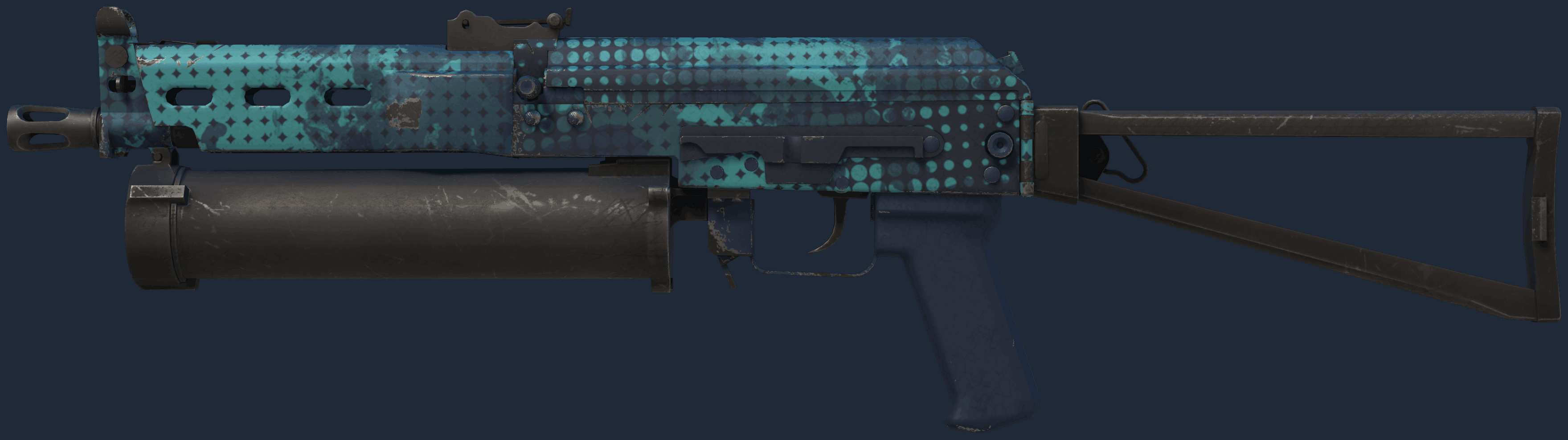 PP-Bizon | Cobalt Halftone Image