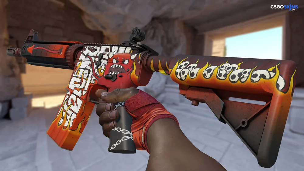 M4A4 | Hellfire Artwork