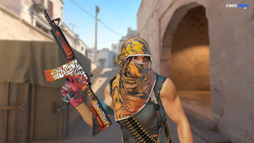 M4A4 | Hellfire Artwork