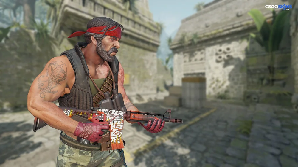 M4A4 | Hellfire Artwork