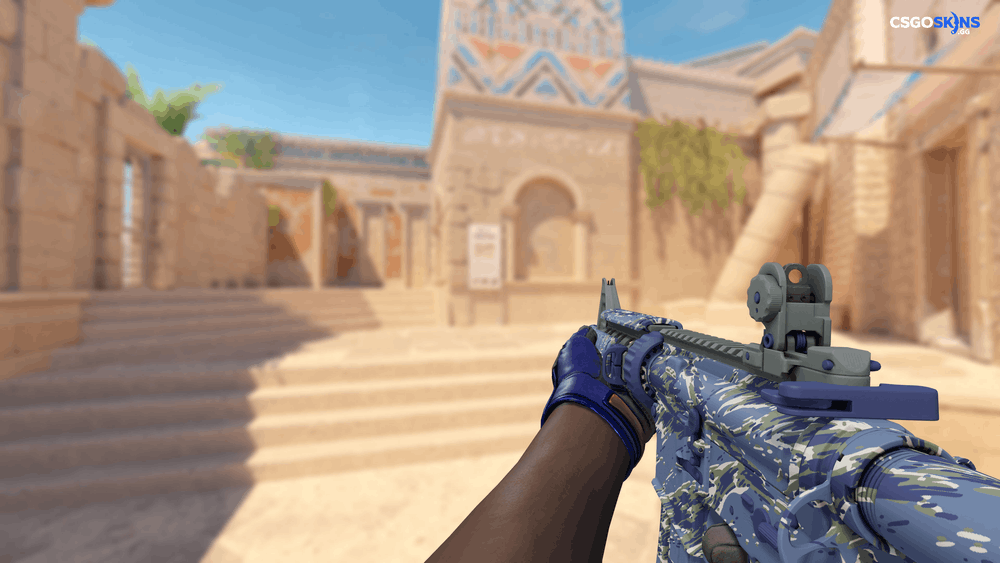 M4A4 | Naval Shred Camo Artwork