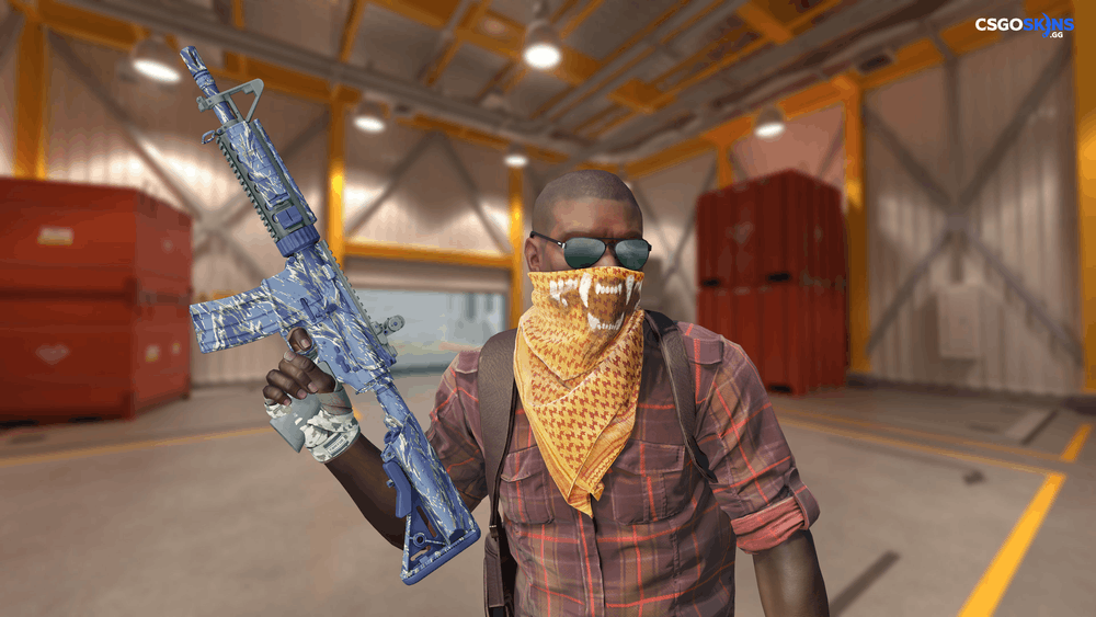 M4A4 | Naval Shred Camo Artwork