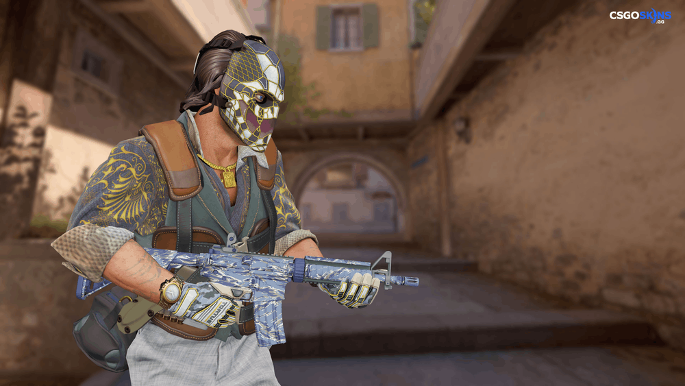 M4A4 | Naval Shred Camo Artwork