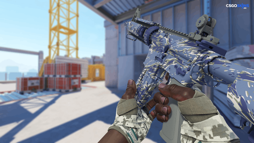 M4A4 | Naval Shred Camo Artwork