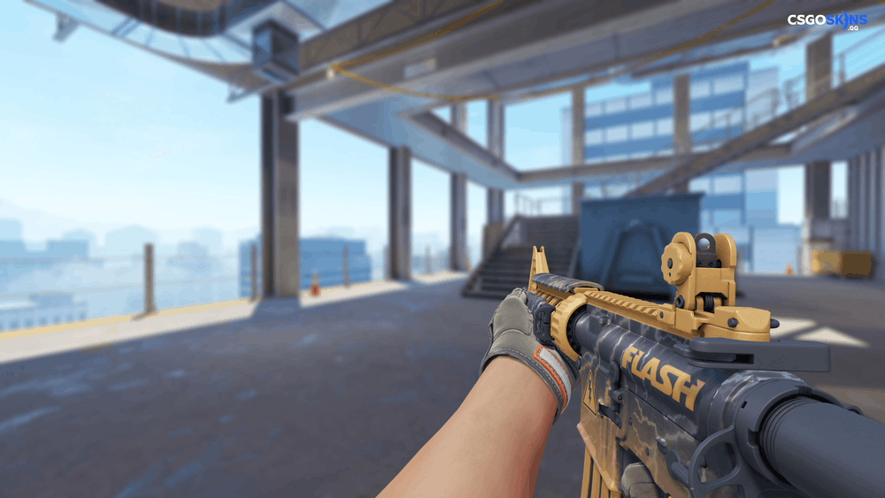 M4A4 | Sheet Lightning Artwork