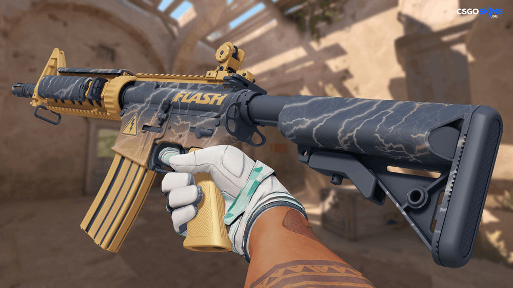 M4A4 | Sheet Lightning Artwork