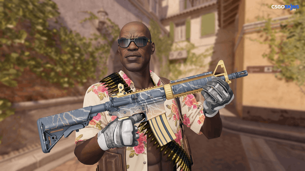 M4A4 | Sheet Lightning Artwork