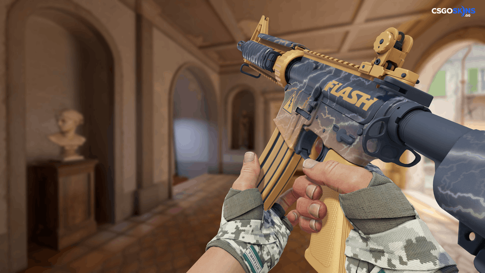 M4A4 | Sheet Lightning Artwork