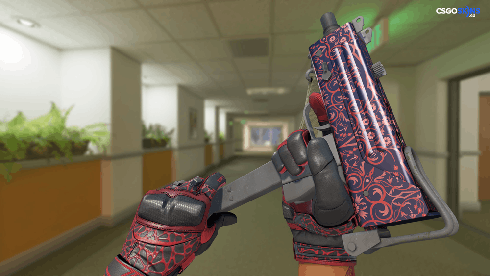 MAC-10 | Red Filigree Artwork